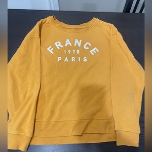 Yellow crew neck